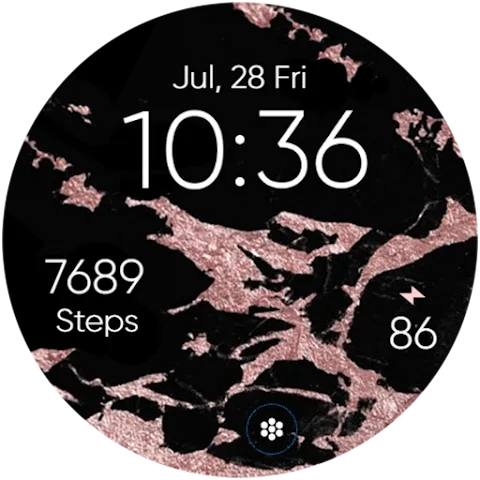 Bright Marble watch face
