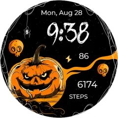 Pumpkin Web watch face