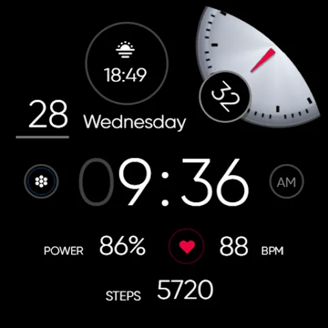 RE12 watch face