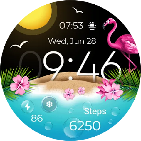 Summer Vacation watch face