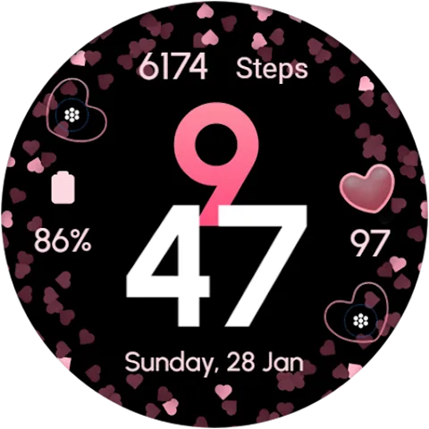 V-Day Beauty watch face