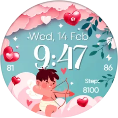 V-Day Cupid watch face